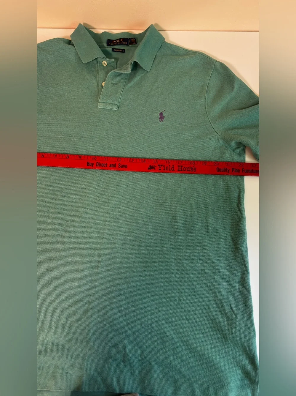 Ralph Lauren Men’s Teal Polo with Purple Pony